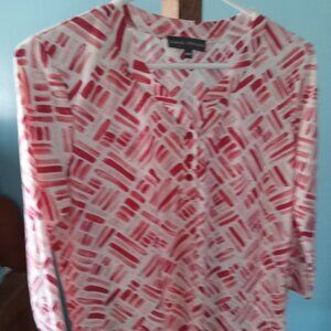 Ladies soft Classic Editions long sleeved colourful top size medium no issues